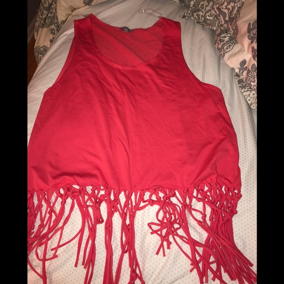 charlotte russe Tops - Plus fringe top ⭐️